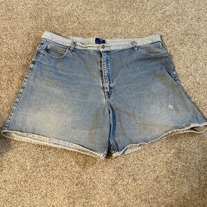 La Diva Womens 24W Jean Denim Shorts